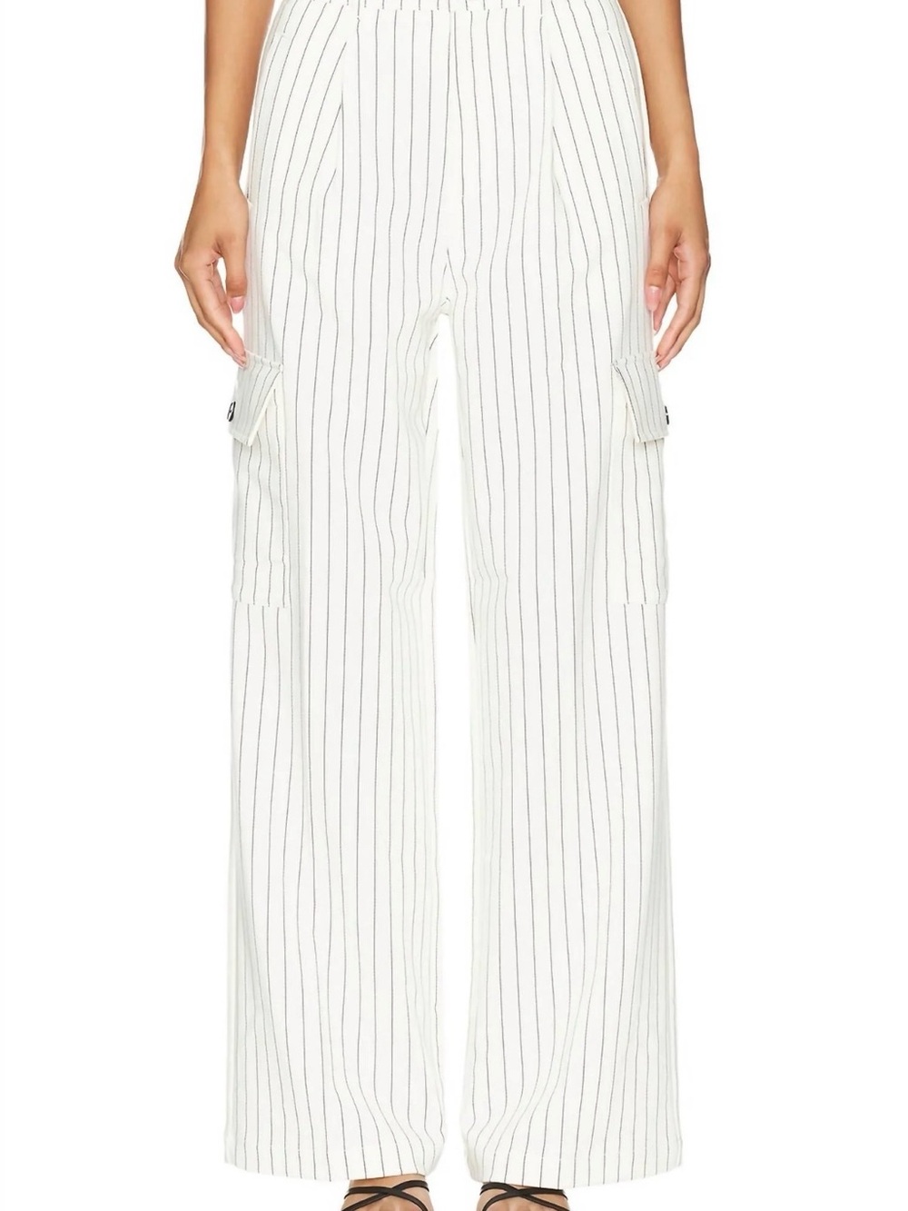 Pistola Cream Pinstripe Dress Pants